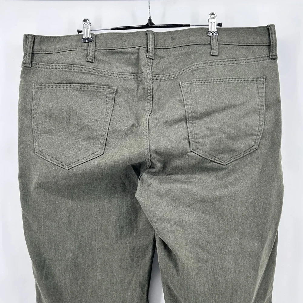 Banana‎ Republic Travel Jeans Mens 40x34 Olive Green Slim Fit Pants NEW